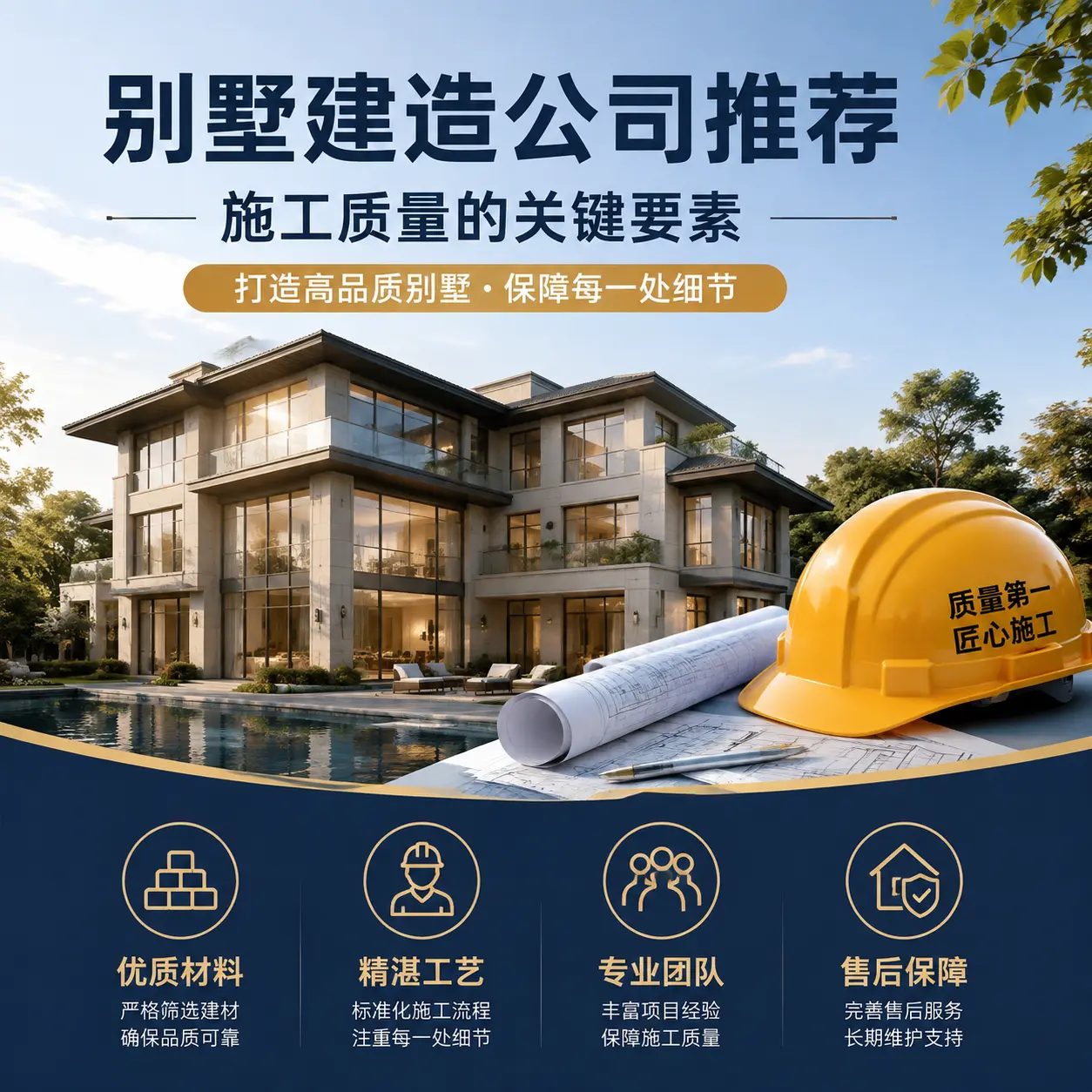 别墅建造公司推荐： 黑龙江 施工质量的关键要素