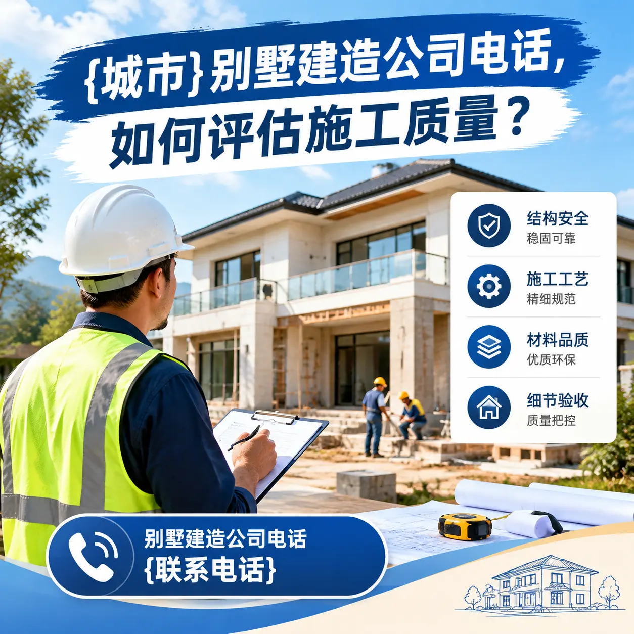黑龙江别墅建造公司电话,如何评估施工质量?