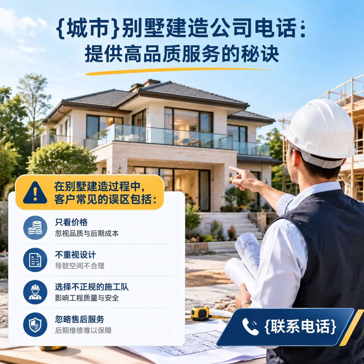 黑龙江别墅建造公司电话:提供高品质服务的秘诀