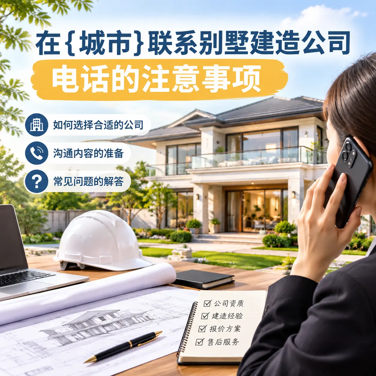 在黑龙江联系别墅建造公司电话的注意事项