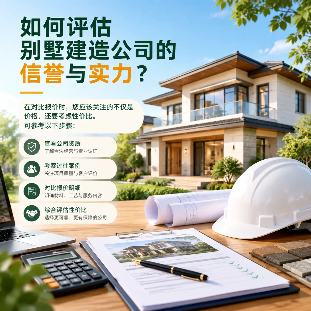 如何评估 黑龙江 别墅建造公司的信誉与实力?