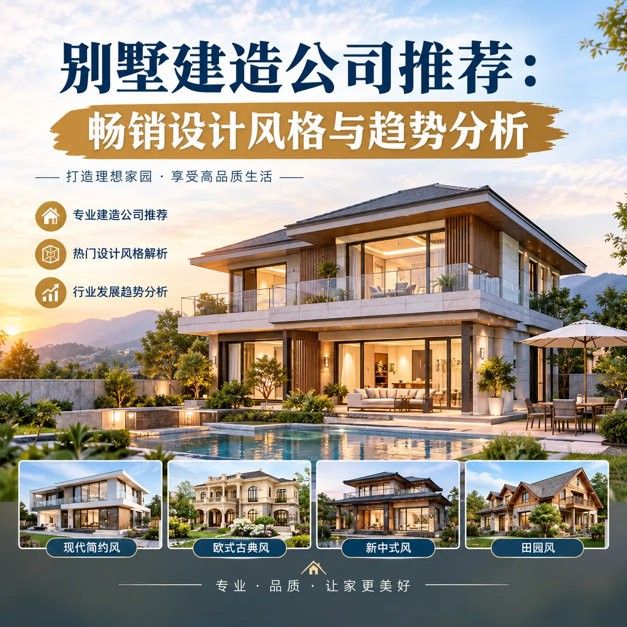 别墅建造公司推荐： 黑龙江 畅销设计风格与趋势分析
