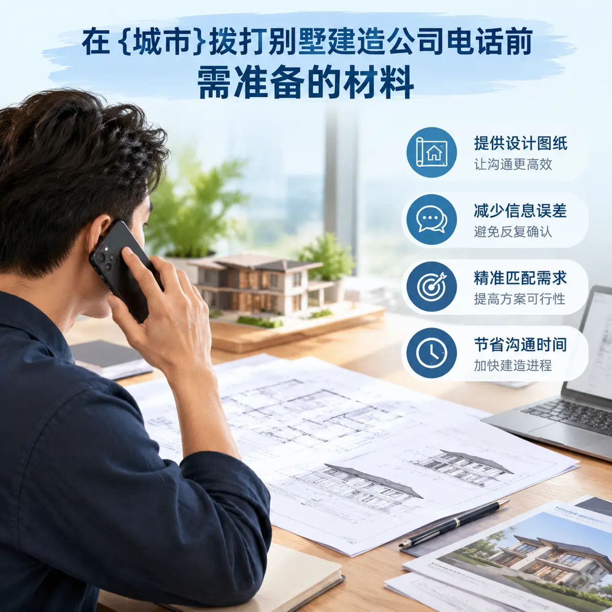 在黑龙江拨打别墅建造公司电话前需准备的材料