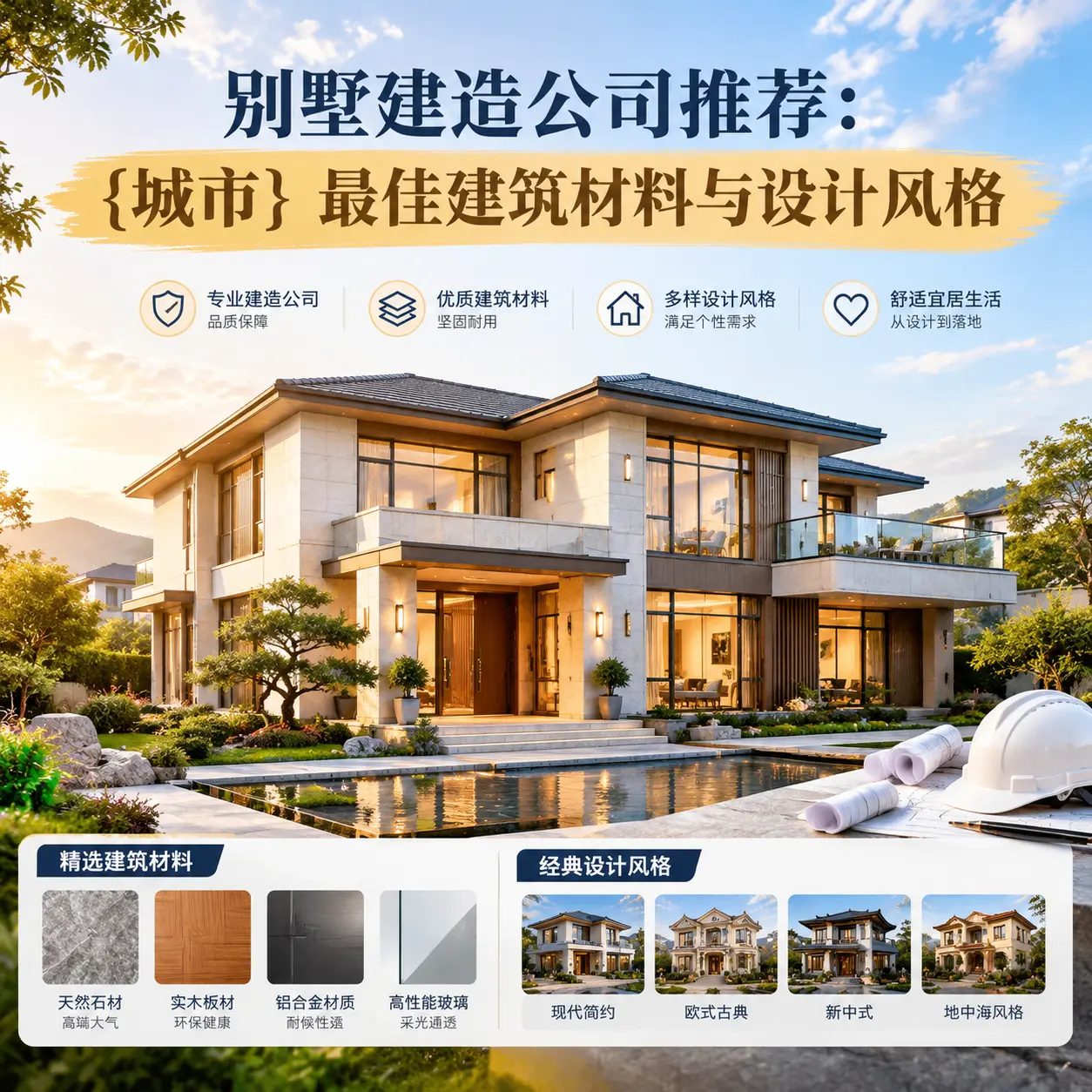 别墅建造公司推荐： 黑龙江 最佳建筑材料与设计风格