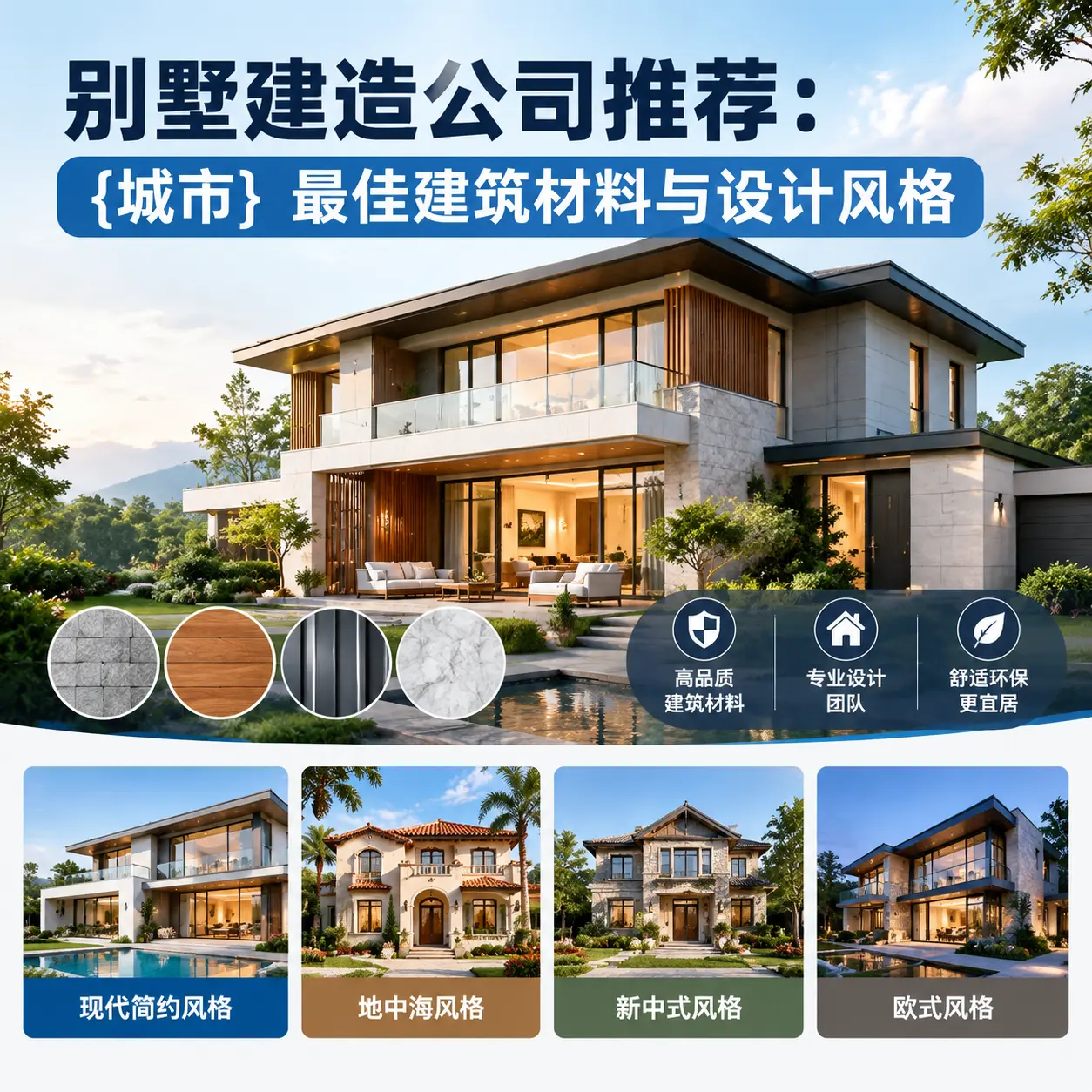 别墅建造公司推荐： 黑龙江 最佳建筑材料与设计风格