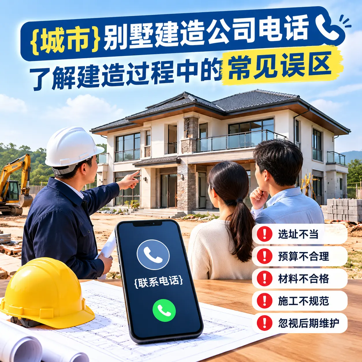 黑龙江别墅建造公司电话，了解建造过程中的常见误区