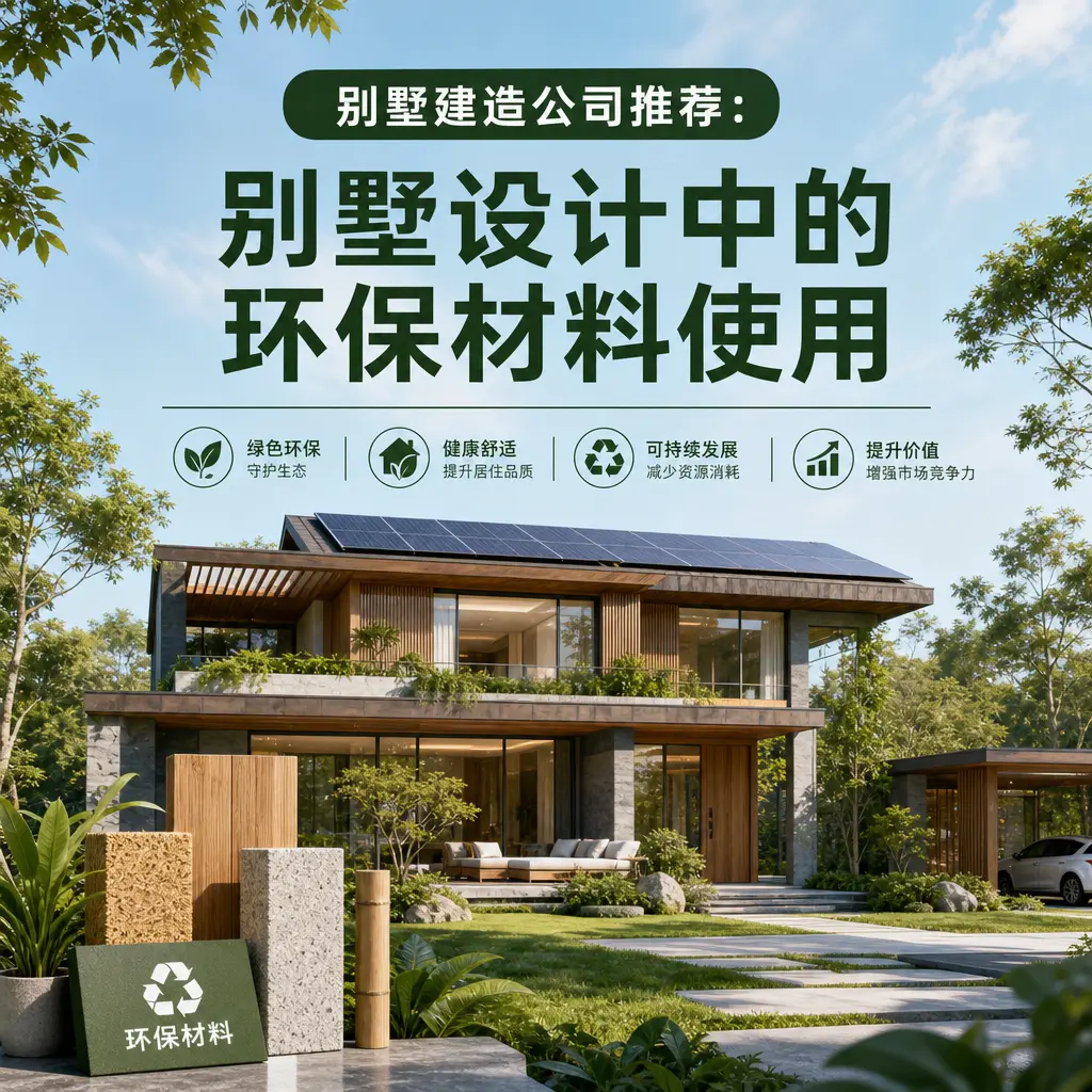 别墅建造公司推荐： 黑龙江 别墅设计中的环保材料使用