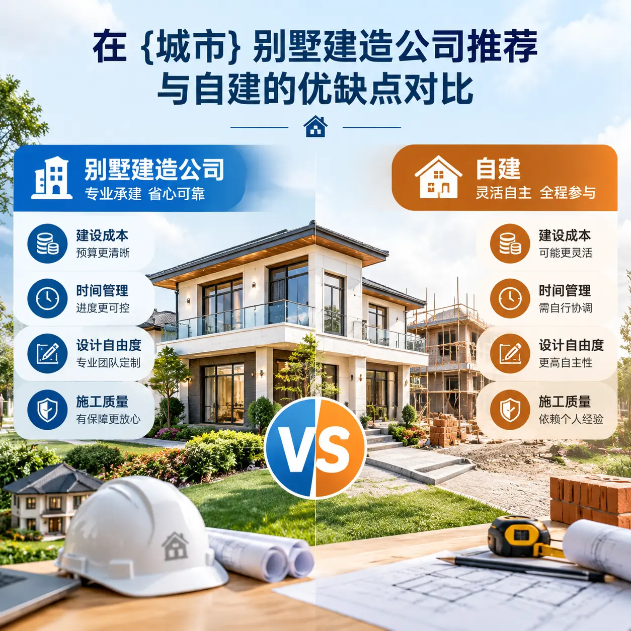 在 黑龙江 别墅建造公司推荐与自建的优缺点对比
